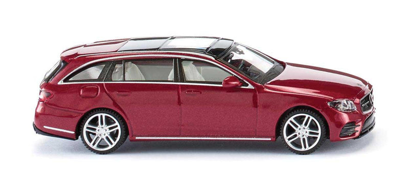 Wiking 22712 HO Scale Mercedes Benz AMG E-Class S213 - Metallic Hyacinth Red