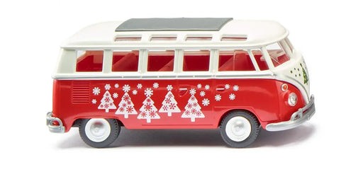 Wiking 79728 1963-1967 Volkswagen T1 Samba Passenger Van - Christmas