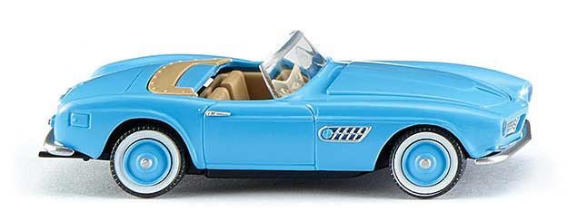 Wiking 82906 HO Scale 1956 BMW 507 Convertible - Light Blue