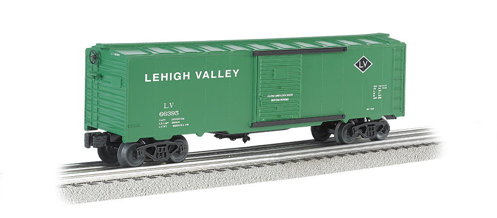 Williams by Bachmann 47081 O Gauge 40' Boxcar Lehigh Valley (Green)