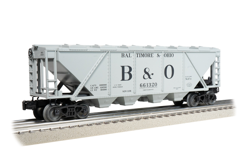 Williams by Bachmann 47629 O Gauge Quad Covered Hopper Car Baltimore & Ohio B&O