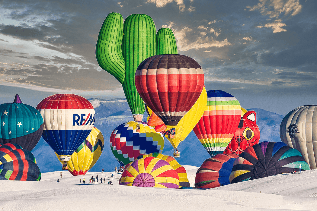 Wimberley Puzzle Company New Mexico Hot Air Balloons | New Mexico Puzzle | 250, 500, 1000 Piece