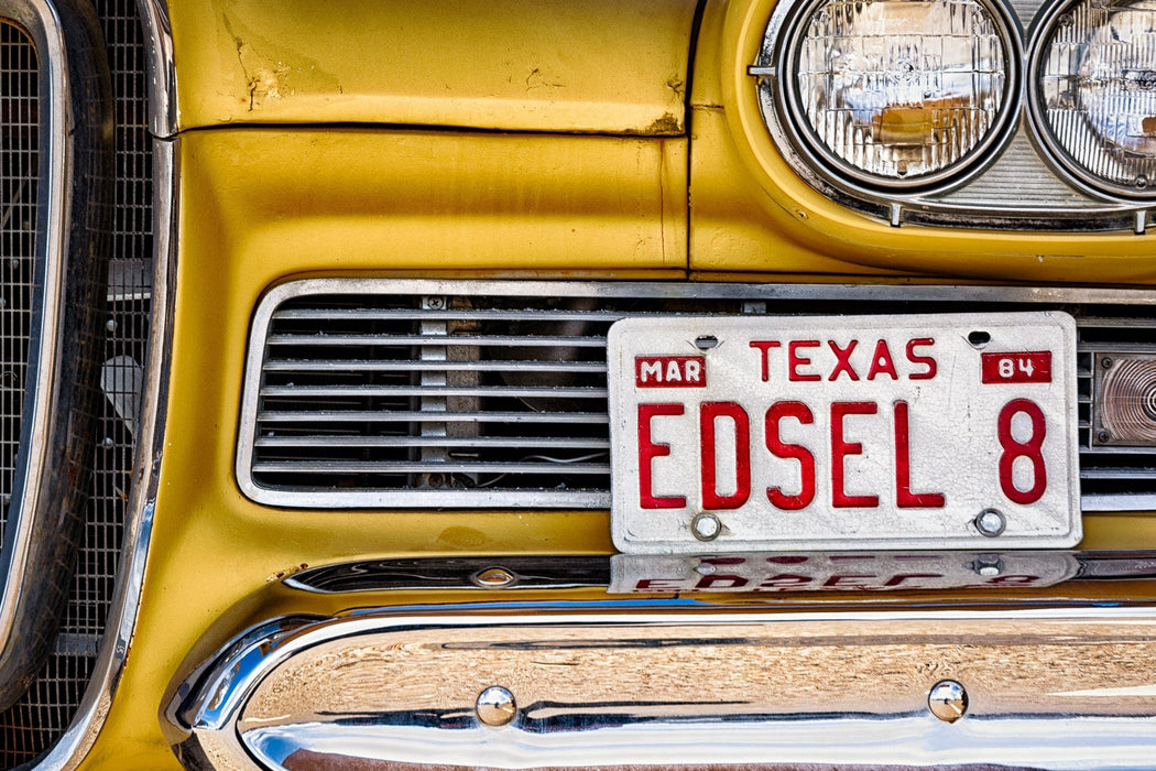 Wimberley Puzzle Company Route 66: Texas Edsel 8 | Route 66 Puzzle | 250, 500, 1000 Pieces