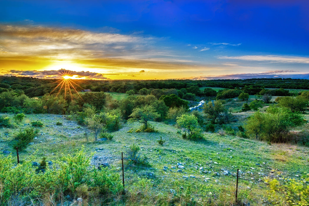 Wimberley Puzzle Company Texas Hill Country Sunset | Landscape Puzzle | 250, 500, 1000 Pieces