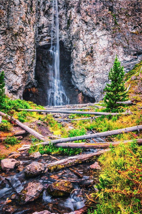 Wimberley Puzzle Company Yellowstone, Fairy Falls | Yellowstone National Park Puzzle | 250, 500, 1000 Pieces