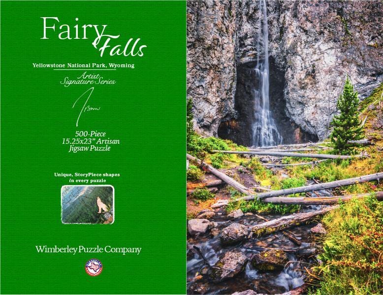 Wimberley Puzzle Company Yellowstone, Fairy Falls | Yellowstone National Park Puzzle | 250, 500, 1000 Pieces