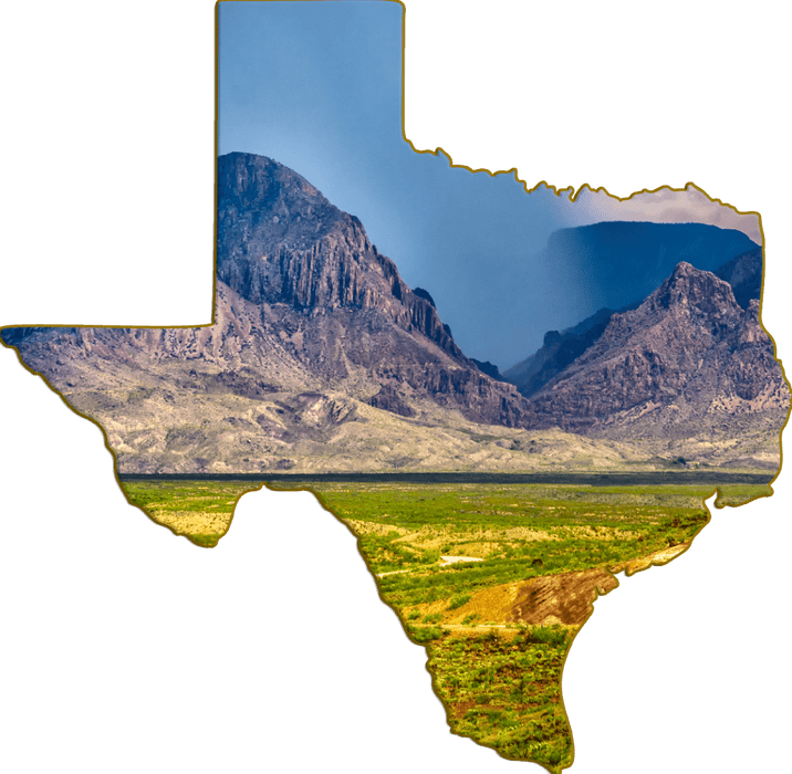 Wimberley Puzzle Company Big Bend Monsoon | Texas Shaped Magnet