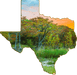 Wimberley Puzzle Company Garner State Park Frio River Sunrise | Texas-Shaped Magnet