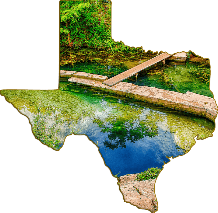 Wimberley Puzzle Company Jacobs Well | Texas-Shaped Magnet