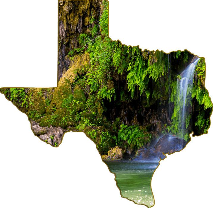 Wimberley Puzzle Company Krause Springs Waterfall | Texas-Shaped Magnet