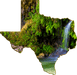 Wimberley Puzzle Company Krause Springs Waterfall | Texas-Shaped Magnet