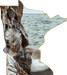 Wimberley Puzzle Company Lake Superior | Minnesota-Shaped Jumbo Fridge Magnet