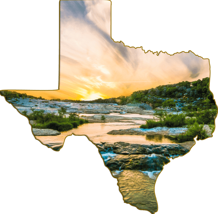 Wimberley Puzzle Company Pedernales Falls | Texas-Shaped Magnet