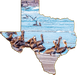 Wimberley Puzzle Company Pelicans | Texas-Shaped Magnet