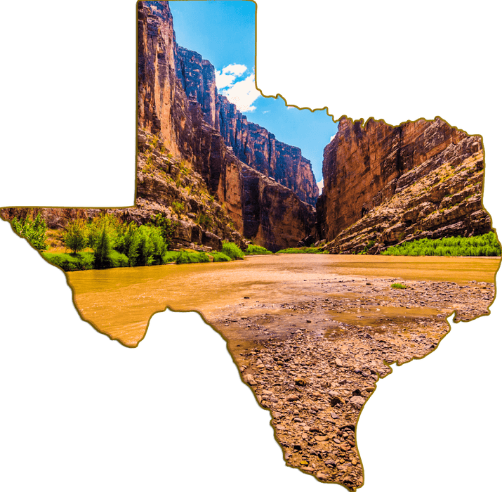 Wimberley Puzzle Company Santa Elena Canyon | Texas Shaped Magnet
