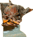 Wimberley Puzzle Company Superior North Shore, Black Sand Beach | Minnesota-Shaped Jumbo Fridge Magnet
