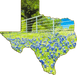 Wimberley Puzzle Company Texas Roadside Bluebonnet Field | Texas-Shaped Magnet