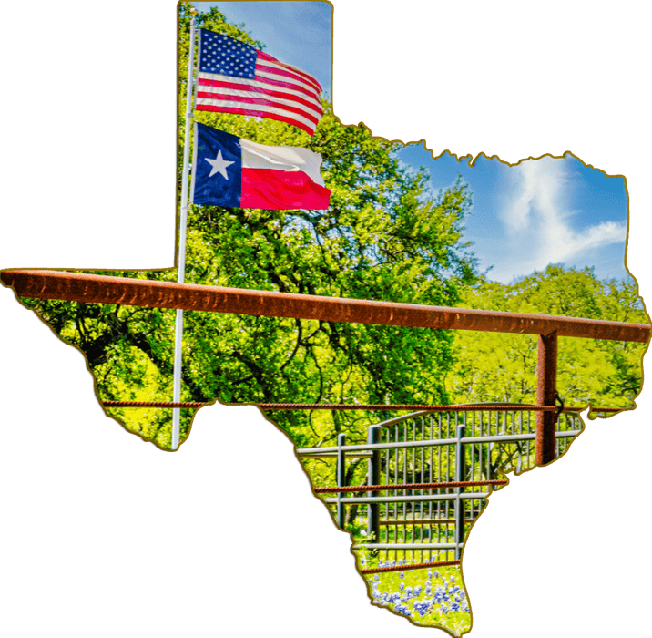 Wimberley Puzzle Company Texas Roadside Bluebonnets | Texas-Shaped Magnet