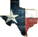 Wimberley Puzzle Company Texas State Flag | Texas-Shaped Wooden Magnet