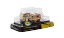 Woodland BR4951 N Scale Built & Ready Structure Double Decker Trailer with Lights