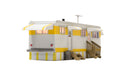 Woodland BR4952 N Scale Built & Ready Structure Sunny Days Trailer with Lights
