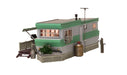 Woodland BR5060 HO Built Up Structure Grillin’ & Chillin’ Trailer