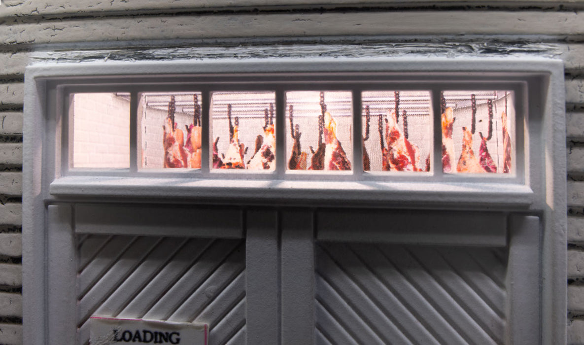 Woodland BR5068 HO Scale Built Up Structure Carver's Butcher Shoppe