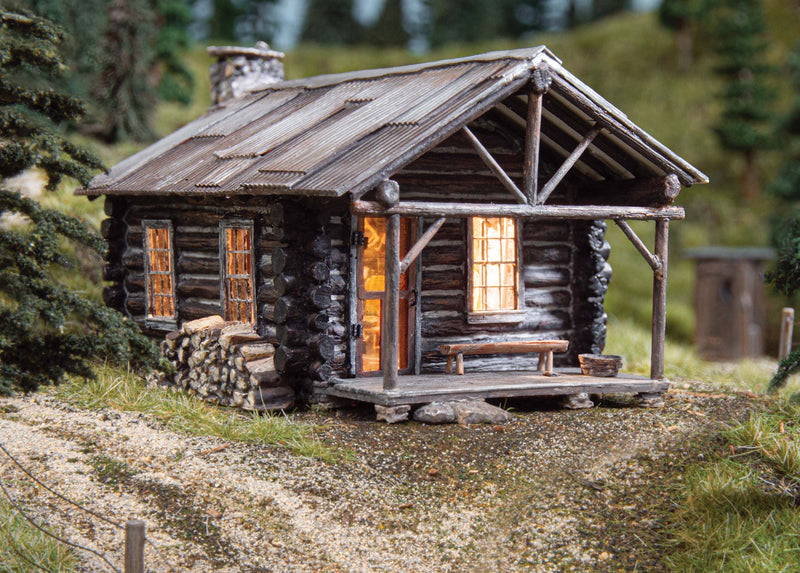 Woodland BR5875 O Scale Built & Ready Structure Cozy Cabin