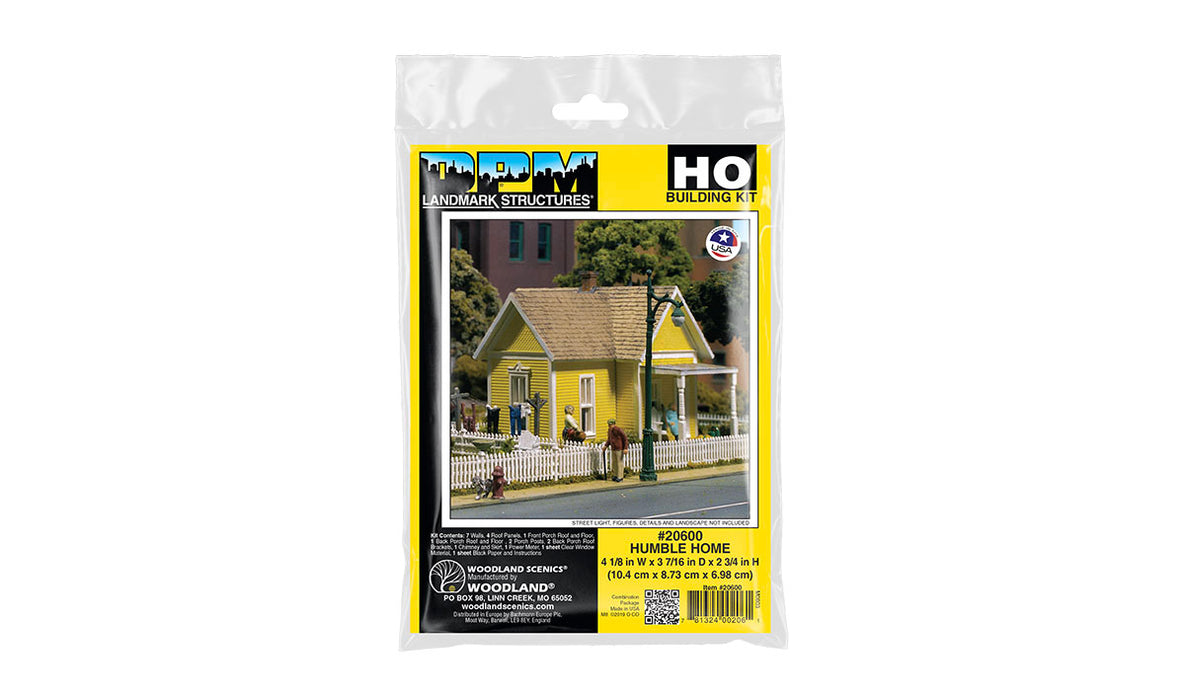 Woodland DPM 20600 HO Humble House Building Kit