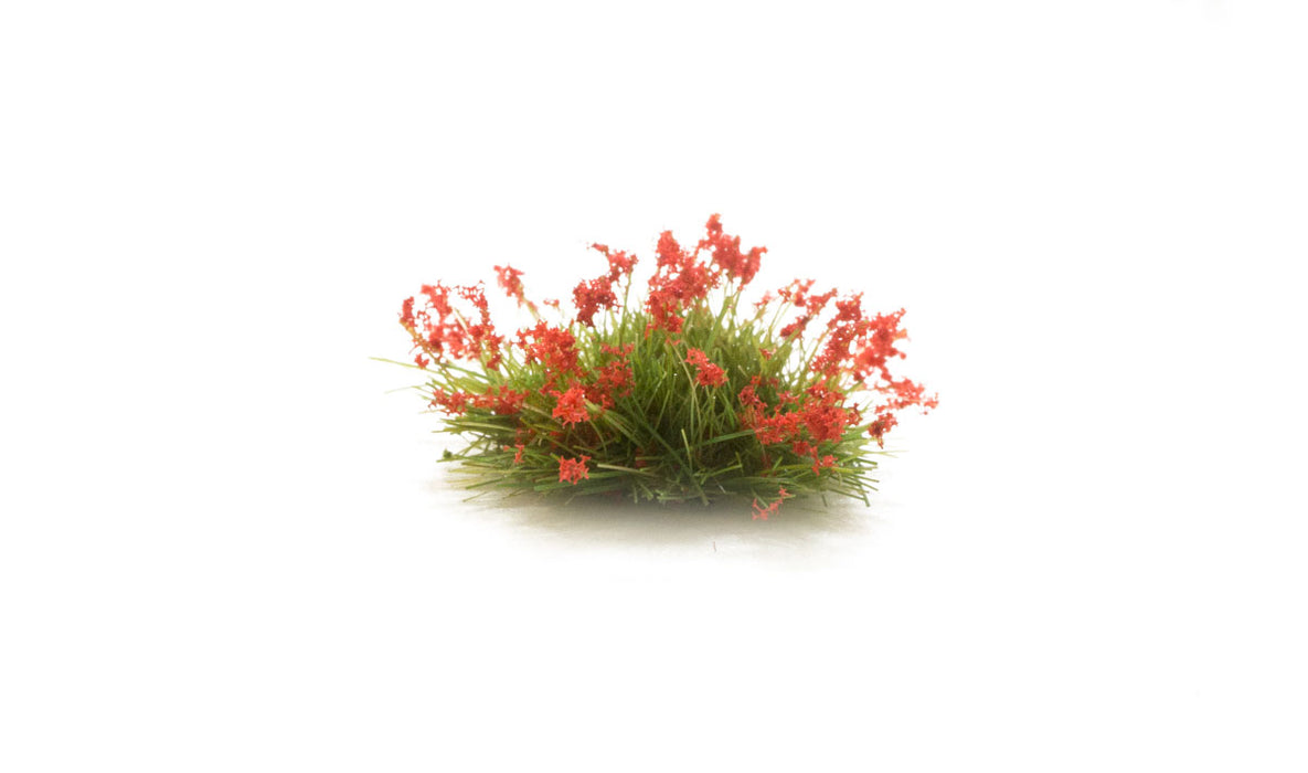 Woodland FS773 Peel 'n' Place Red Flowering Tufts