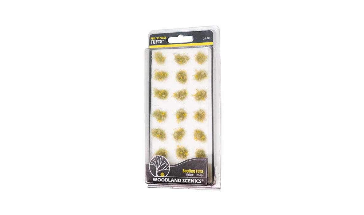 Woodland FS774 Peel 'n' Place Yellow Seeding Tufts