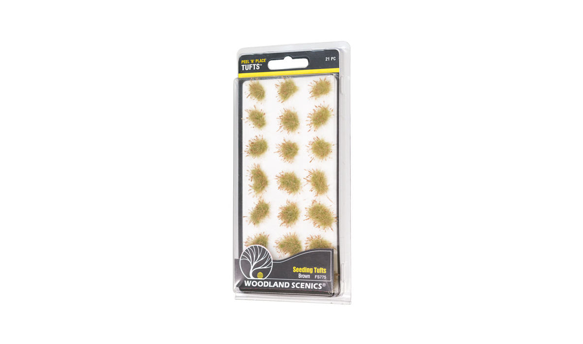 Woodland FS775 Peel 'n' Place Brown Seeding Tufts
