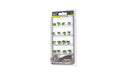 Woodland FS778 Peel 'n' Place Tufts Dark Green Tipped Prairie Grass