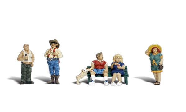 Woodland Scenics A1845 HO Scale Figures - Full Figured Folks