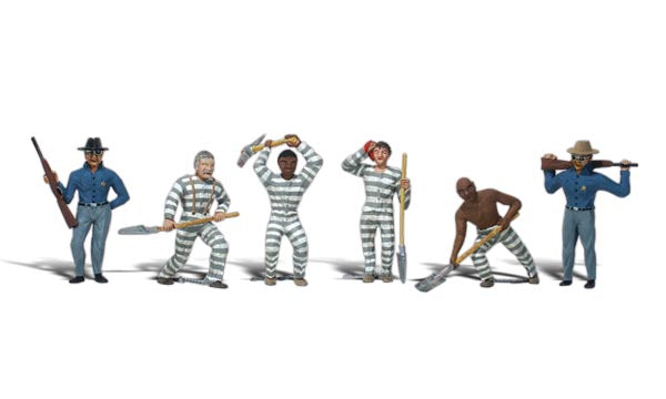 Woodland Scenics A1858 HO Scale Figures - Chain Gang