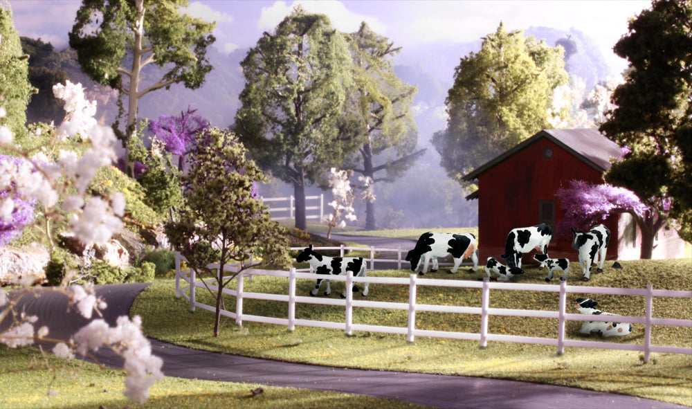 Woodland Scenics A1863 HO Scale Figures - Holstien Cows