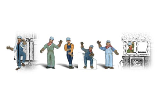 Woodland Scenics A1866 HO Scale Figures - Engineers