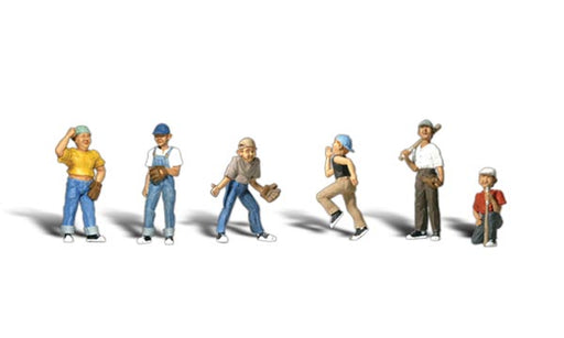 Woodland Scenics A1870 HO Scale Figures - Baseball Players 2