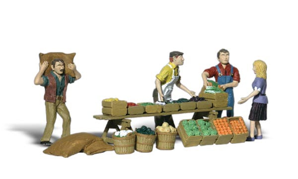 Woodland Scenics A1896 HO Scale Figures - Farmers Market