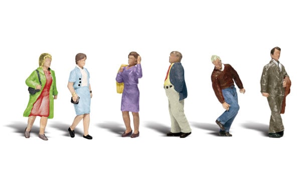 Woodland Scenics A1913 HO Scale Figures - People Walking