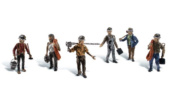 Woodland Scenics A1933 HO Scale Figures - Miners