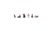Woodland Scenics A1966 HO Scale Figures - Children Sledding