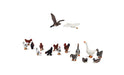 Woodland Scenics A1968 HO Scale Figures - Geese and Chickens