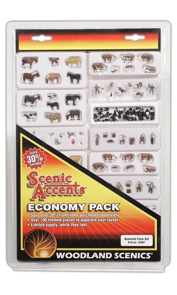 Woodland Scenics A2061 N Scale Farm Figure Assortment