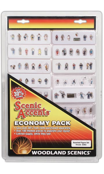 Woodland Scenics A2063 N Scale Figure Assortment