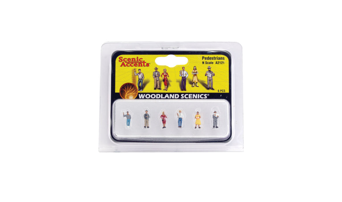 Woodland Scenics A2121 N Scale Figures - Pedestrians