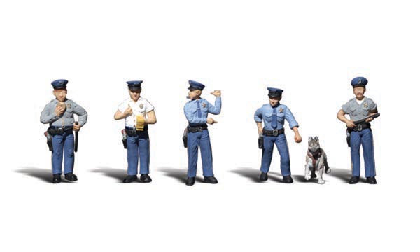 Woodland Scenics A2122 N Scale Figures - Policeman