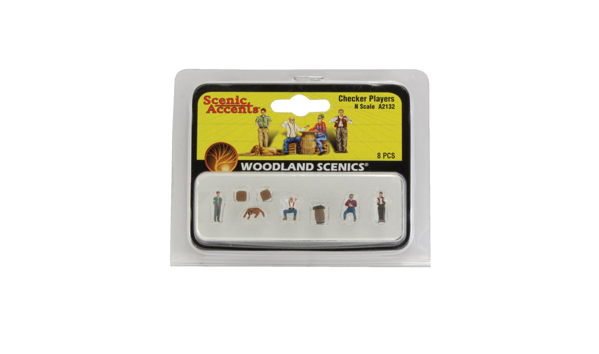Woodland Scenics A2132 N Scale Figures - Checker Players