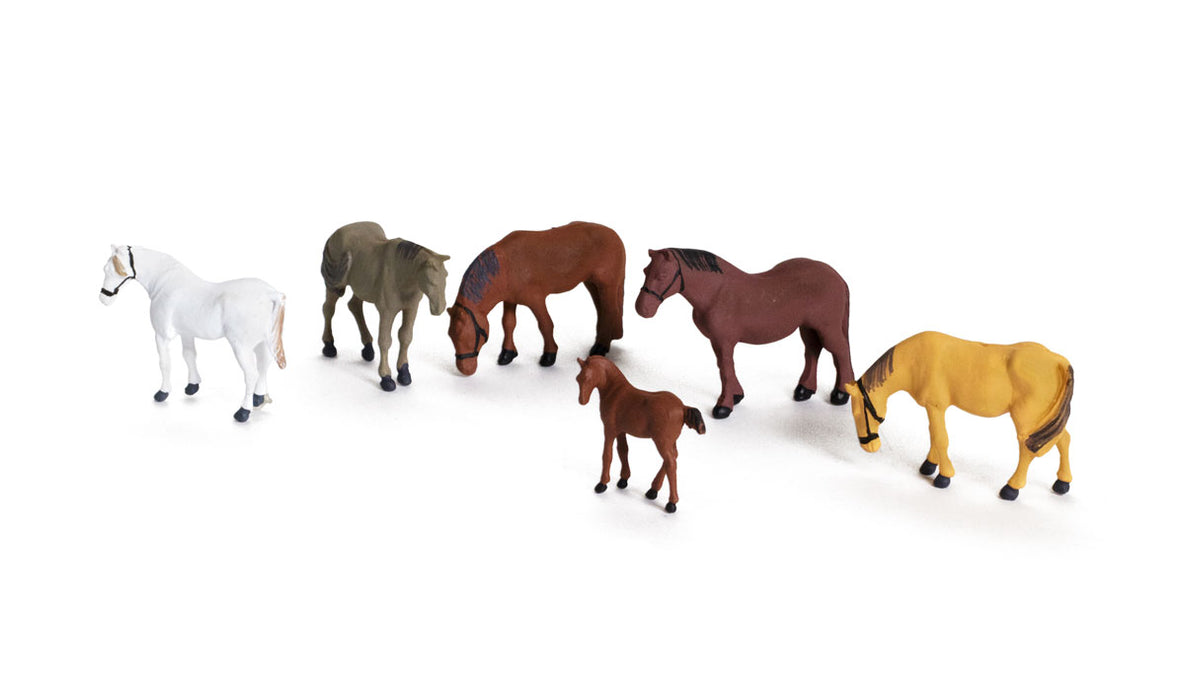Woodland Scenics A2141 N Scale Figures - Farm Horses