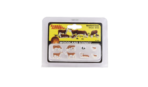 Woodland Scenics A2144 N Scale Figures - Hereford Cows